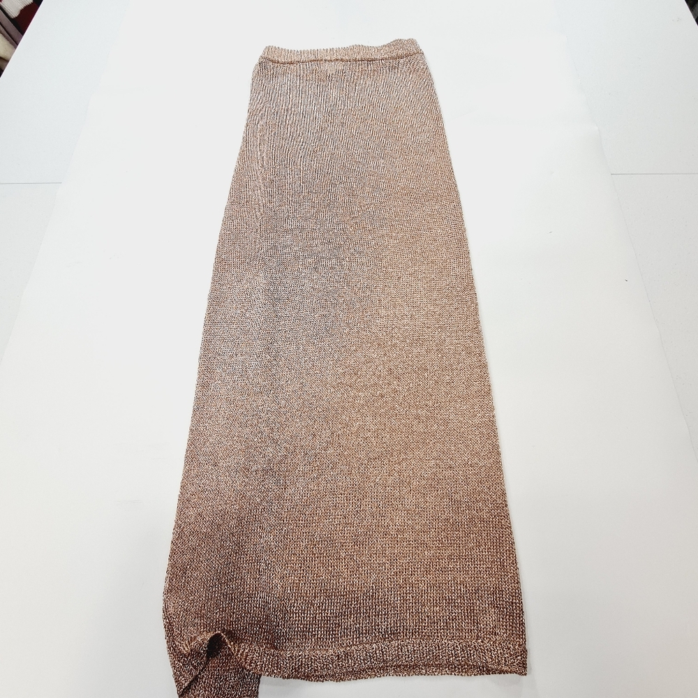 Superdown Keva Wrap Maxi Skirt in Bronze - Picture 9 of 11